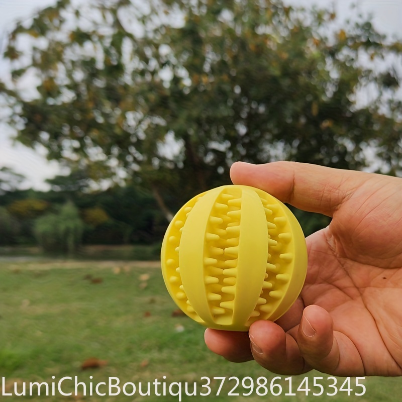 Rubber Treat Dispensing Dog Toy - Gummi-Leckerli-Spenderball für Hunde, langlebiges Kauspielzeug, interaktives