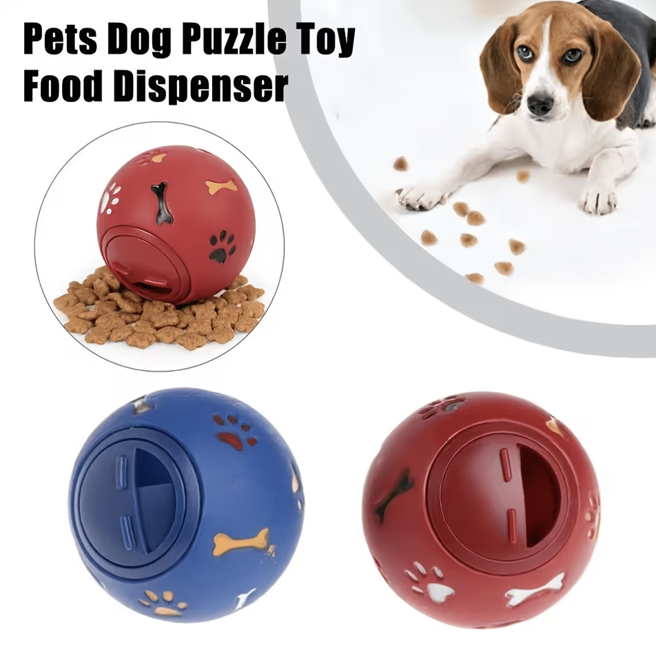 Dog Puzzle Feeder Toy - Leckerli-Spenderball für Hunde & Katzen, langlebiges