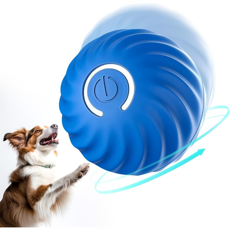 Automatic Moving Dog Ball - USB-Smart-Puppy Interaktiver Hundespielball, Automatisch Bewegender, Springender