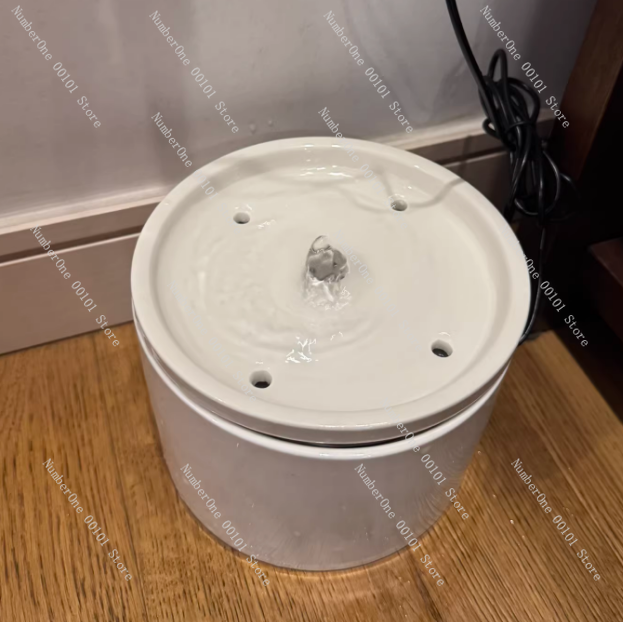 Pet Feeders - Keramischer Automatischer Haustier-Wasserspender, Zirkulierender Frischwasserspender für