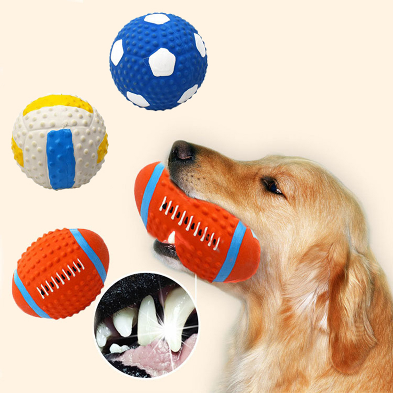 Suction Cup Dog Tug Toy - Haustier Hundespielzeug Latex Soundtrack Rugby Fußball