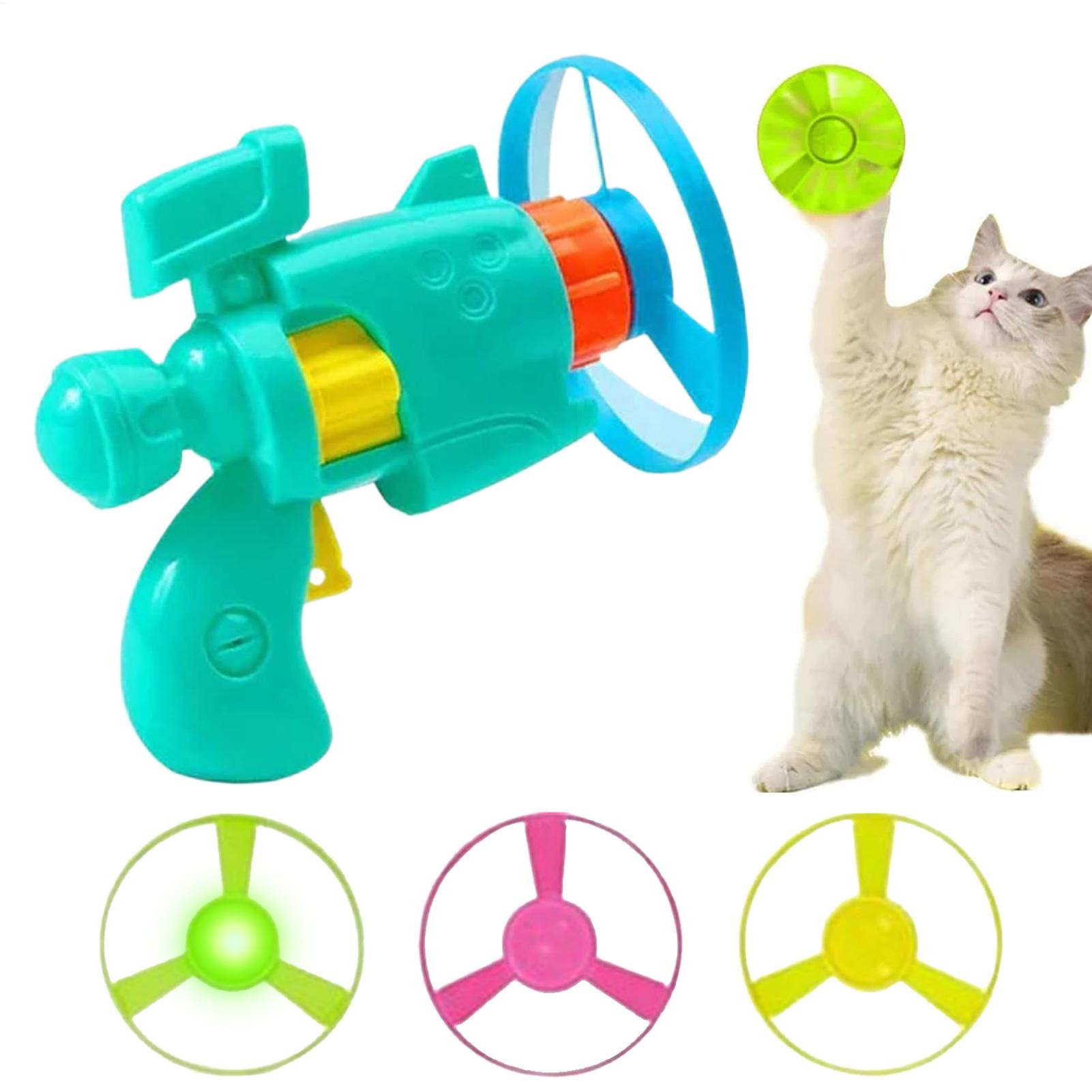 Flying Disc Dog Training Toy - Interaktive fliegende Untertasse für Katzen, leuchtende