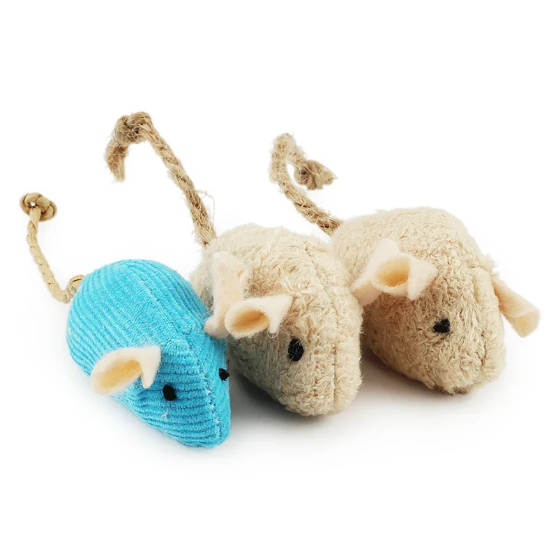 Catnip Interactive Plush Mouse - 5-200pcs Haustier Spielzeug interaktives Spiel Katze