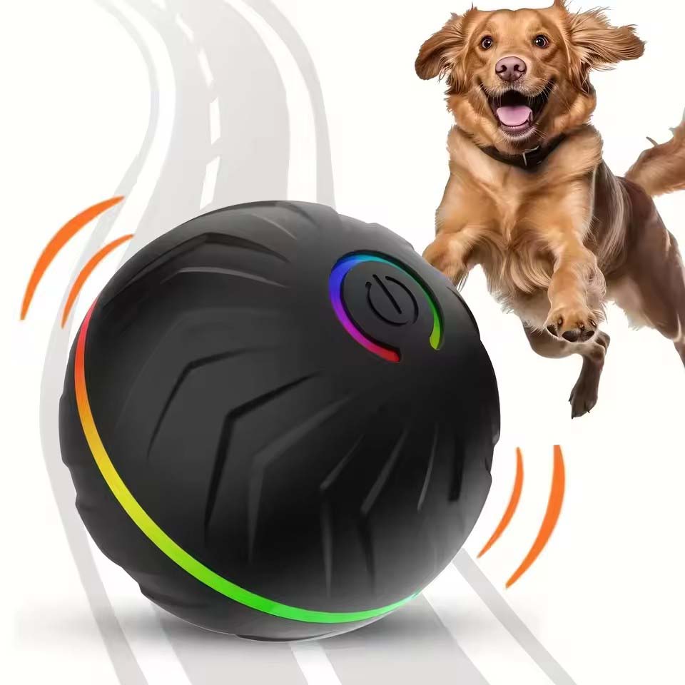 Automatic Moving Dog Ball - Interaktive intelligente Hundespielzeugbälle - USB-Automatik-Ball mit