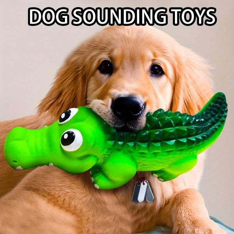 Indestructible Dog Chew Toy - Langlebiges Latex-Kauspielzeug für Aggressive Hunde, Haifisch-Quietschball