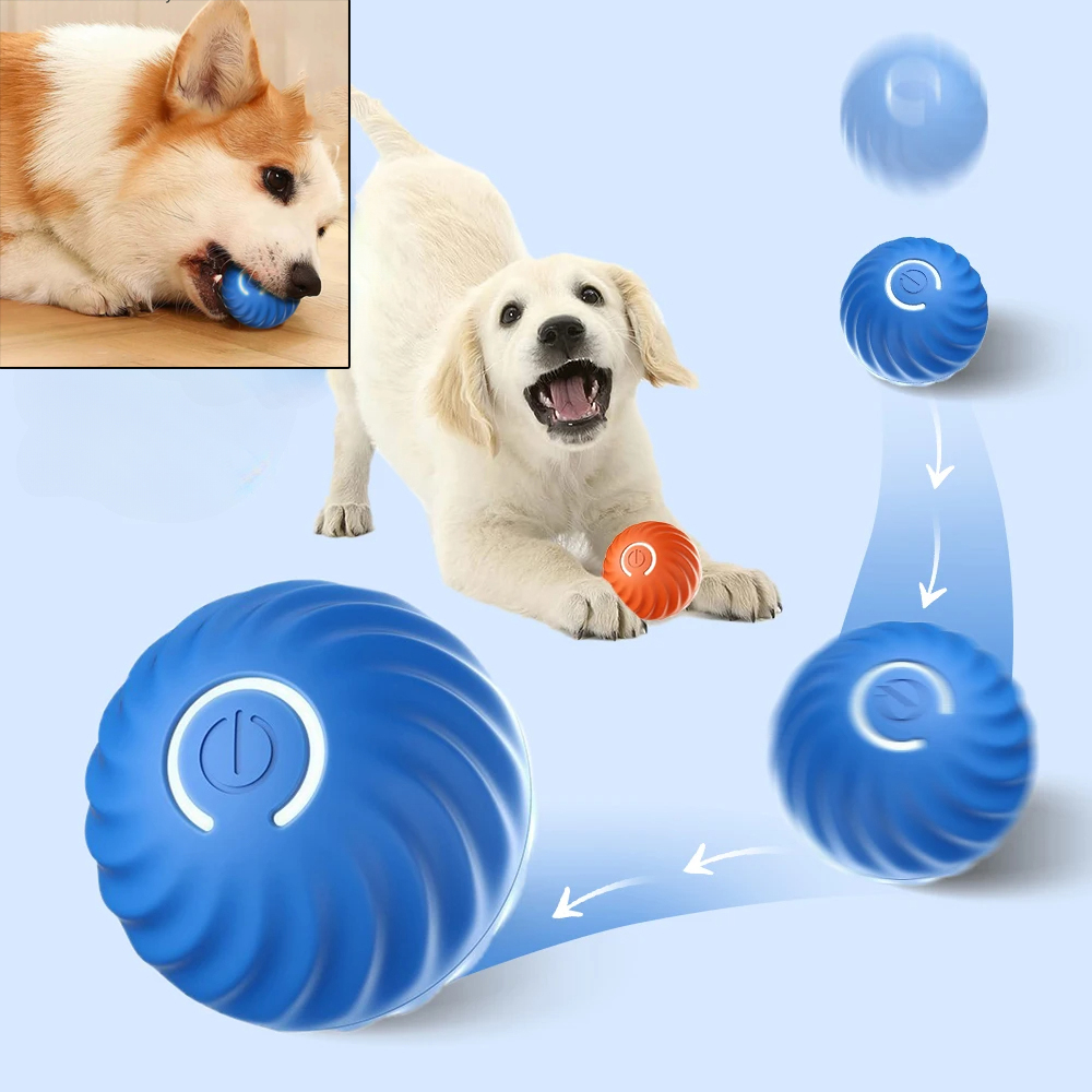 Suction Cup Dog Tug Toy - Hundespielzeugball Automatisch Bewegender Springender Rollender Ball