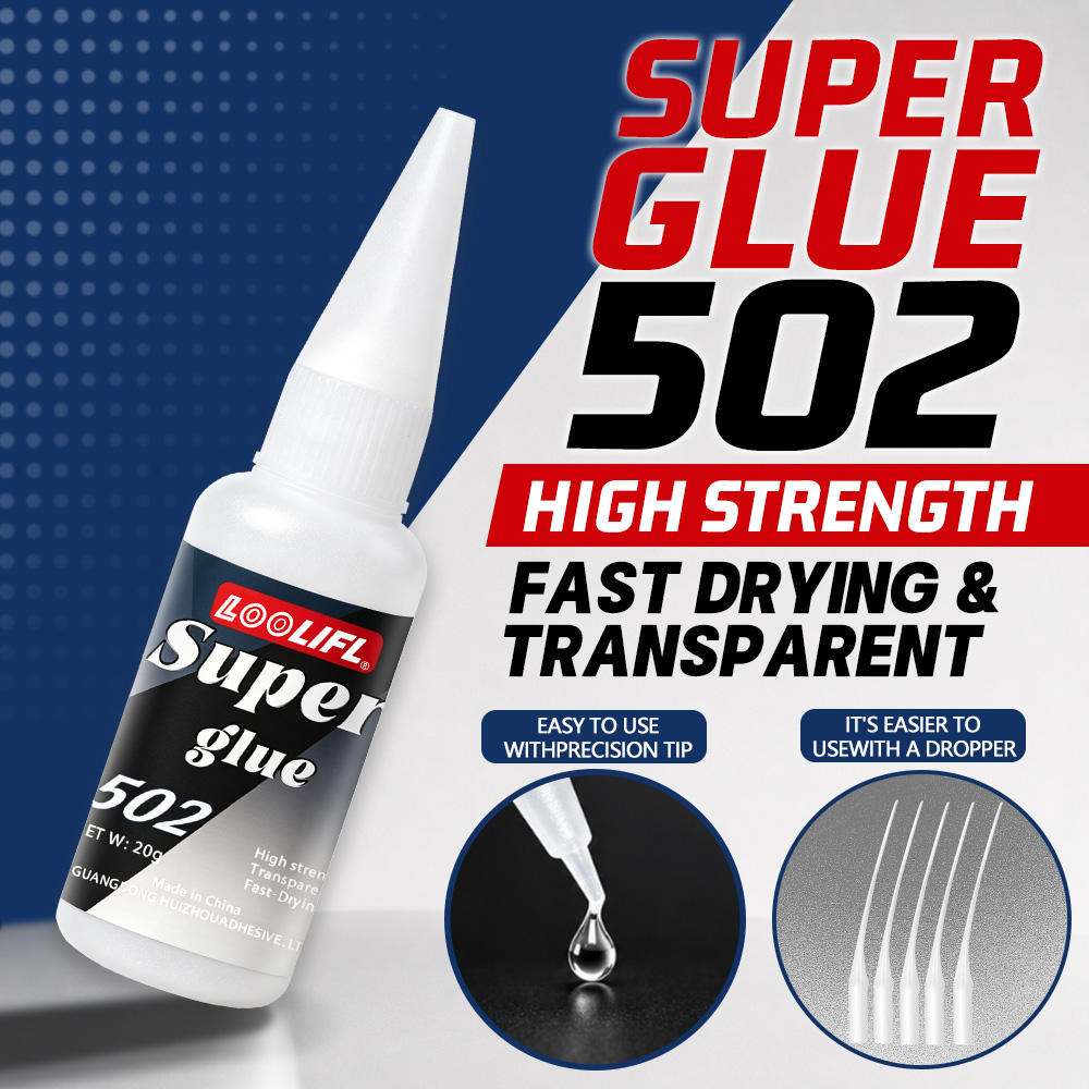 Aquarium - Loolifl-502-20Ml Sofortiger Transparenter Cyanacrylat-Klebstoff mit Mittlerer