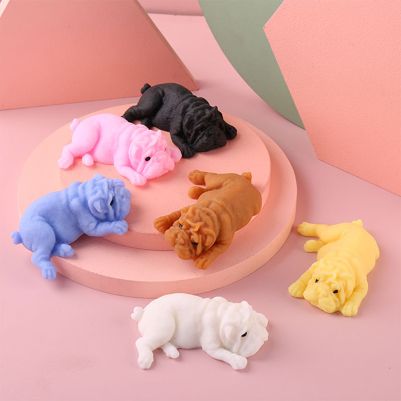Interactive Squeaky Plush Dog Toy - Squishy Hunde Anime Zappeln Spielzeug Puzzle