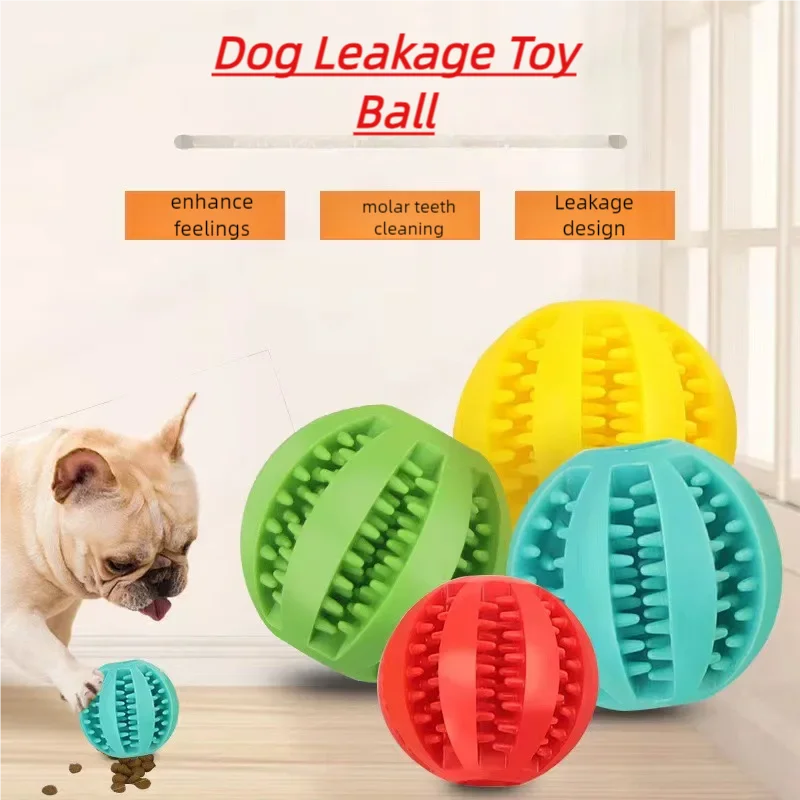 Dog Puzzle Feeder Toy - Interaktiver, ungiftiger, bissfester Silikon-Hundespielzeugball zum Kauen