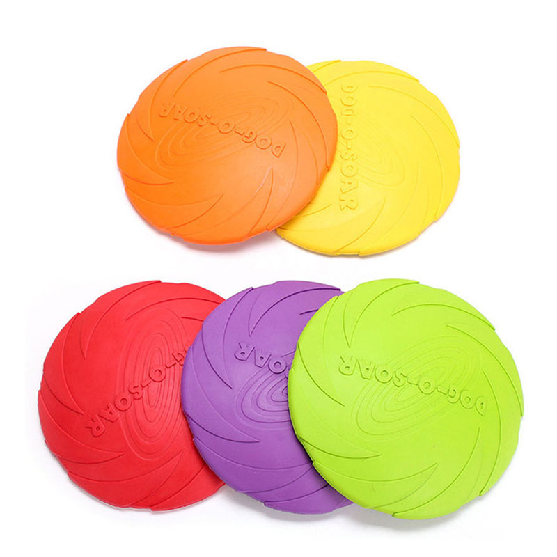 Flying Disc Dog Training Toy - Gummi Haustier Hund Fliegende Scheiben Untertasse