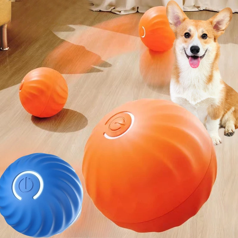 Automatic Moving Dog Ball - @1G-Hundespielzeugball, automatisch bewegender Hundespielzeugball, intelligenter USB-Hundespielzeugball,