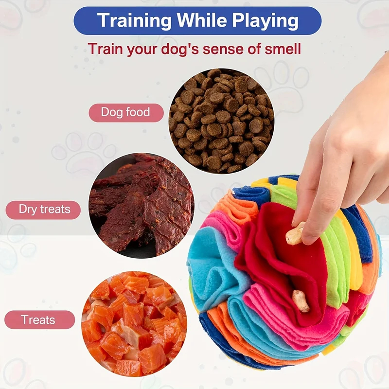 Snuffle Mat For Dogs - Interaktives Hundespielzeug Schnüffelball zur Förderung der
