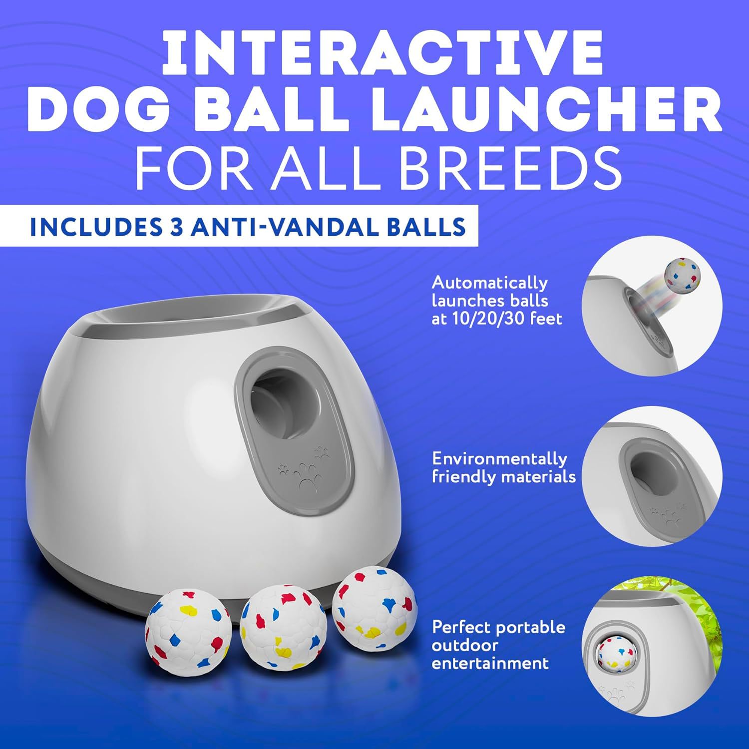 Suction Cup Dog Tug Toy - Haustier-Ballspender Hundespielzeug Ballwerfer Outdoor-Spielzeug Automatischer Ballspender