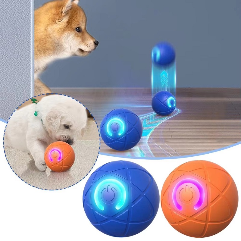 Suction Cup Dog Tug Toy - Hundespielzeugball, interaktiver rollender Ball, automatisches bewegliches