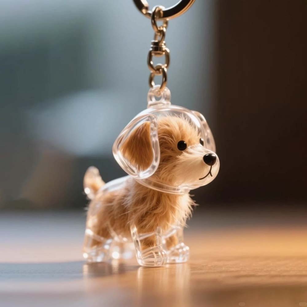 Pet Grooming - Hundeform-Haaraufbewahrungsbox für Haustierpflege, DIY Handgemachter Haustierhaar-Schlüsselanhänger,