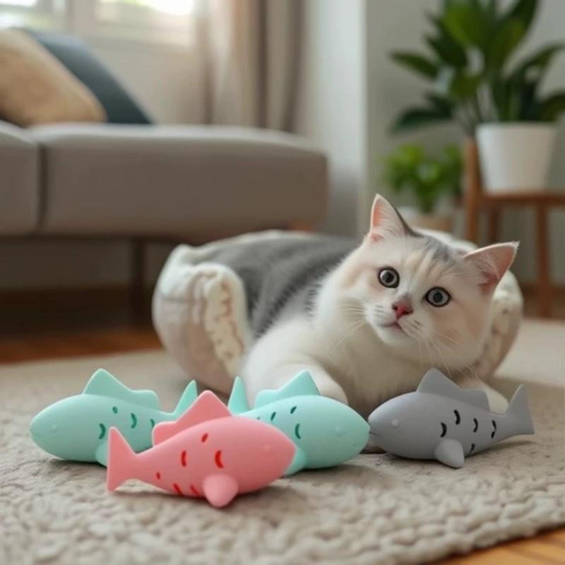 Rubber Treat Dispensing Dog Toy - Interaktives Katzen- und Hundespielzeug, Leckerli-Spender in