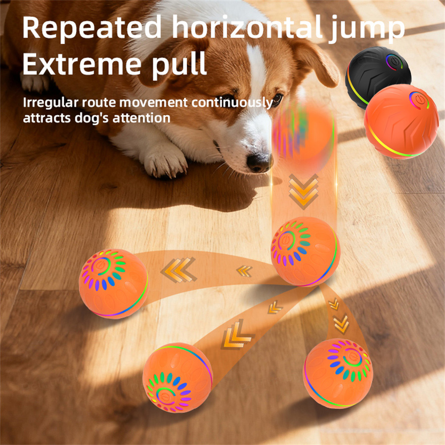 Automatic Moving Dog Ball - Interaktive Smarte Hundespielzeugbälle - USB-Automatisch Beweglicher
