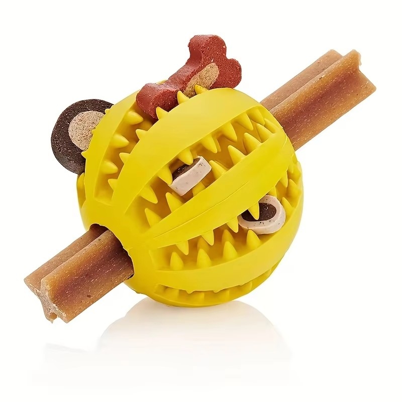 Dog Puzzle Feeder Toy - 1/2 Stück Hundespielzeug-Ball Interaktive Gummibälle Welpen-Kauspielzeug
