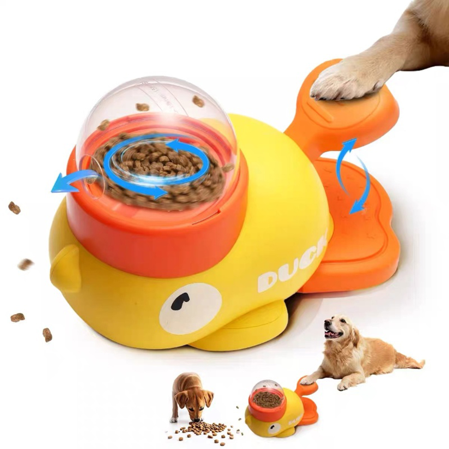 Dog Puzzle Feeder Toy - 2-in-1 Interaktives Hundespielzeug Automatischer Leckerli-Spender im