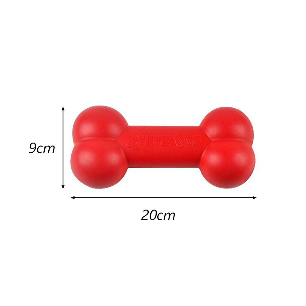 Rotes TPR-Knochen-Hundekau-Spi – Indestructible Dog Chew Toy Bewertung und Preis