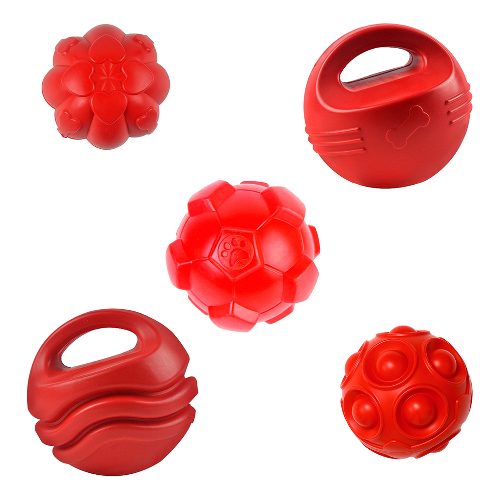 Rotes TPR-Knochen-Hundekau-Spi – Indestructible Dog Chew Toy Bewertung und Preis