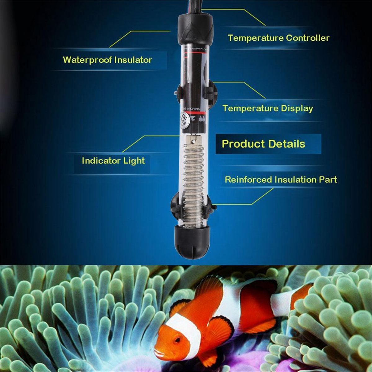 (A02R) Tauchbarer Aquariumheiz – Aquarium Bewertung und Preis