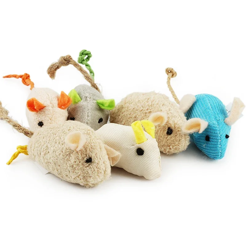 5-200pcs Haustier Spielzeug in – Catnip Interactive Plush Mouse Bewertung und Preis