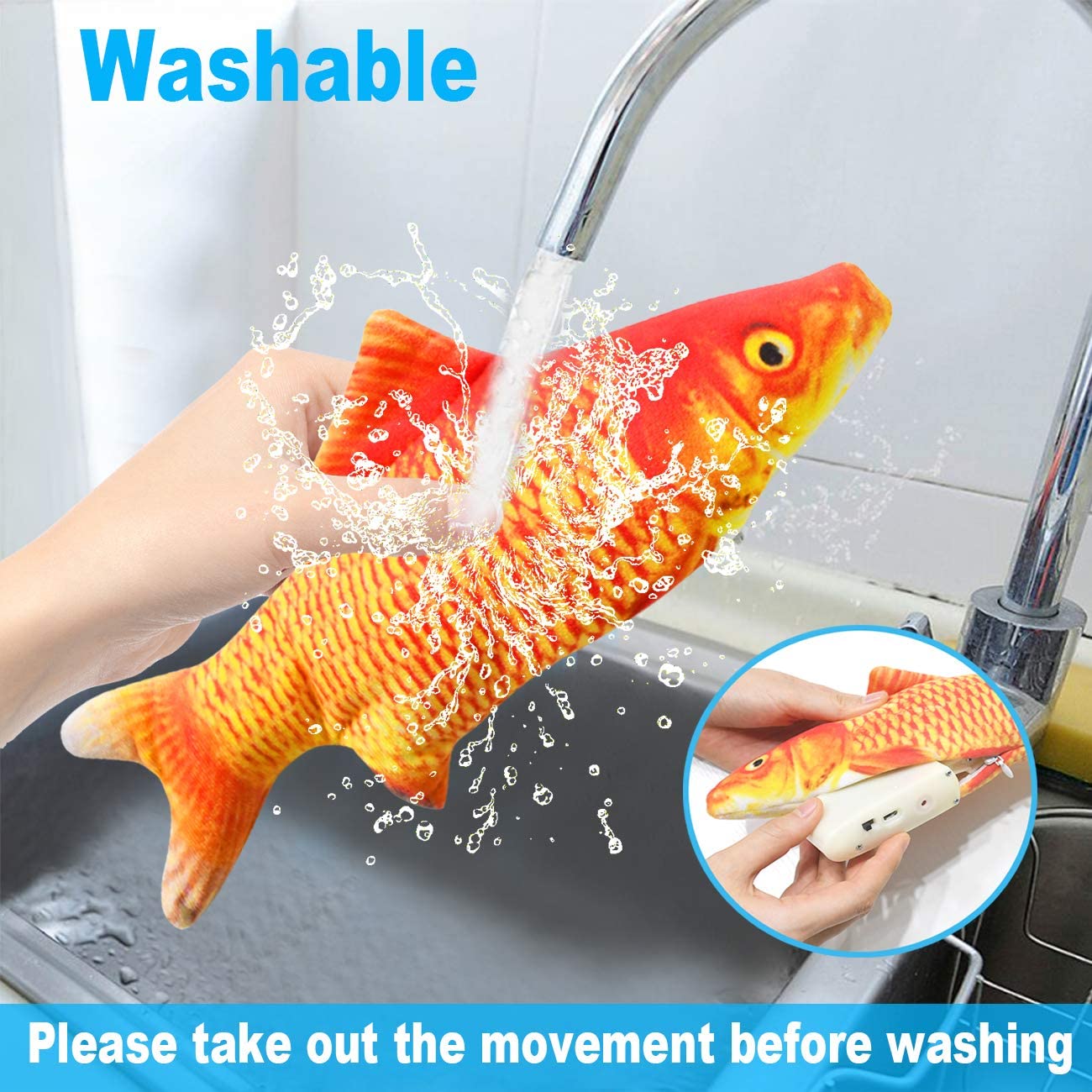 Katzenspielzeug Fisch USB-Lade – Electric Floppy Fish Dog Toy Bewertung und Preis