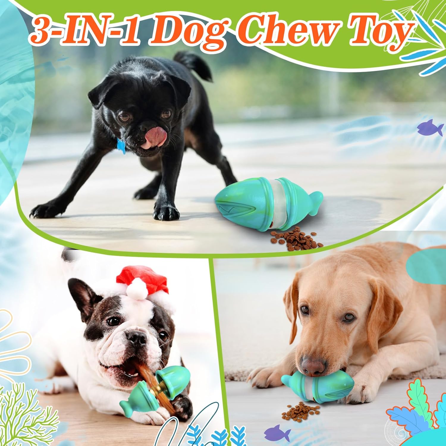 2-in-1-Kauspielzeug mit Lecker – Rubber Treat Dispensing Dog Toy Bewertung und Preis