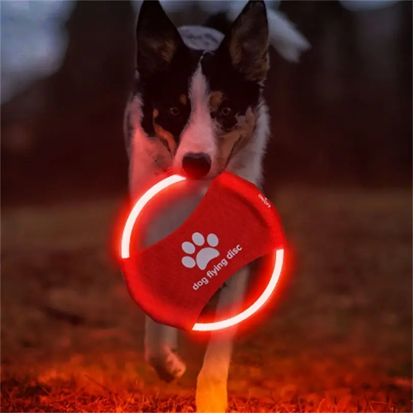 Hundespielzeug, LED leuchtende – Flying Disc Dog Training Toy Bewertung und Preis