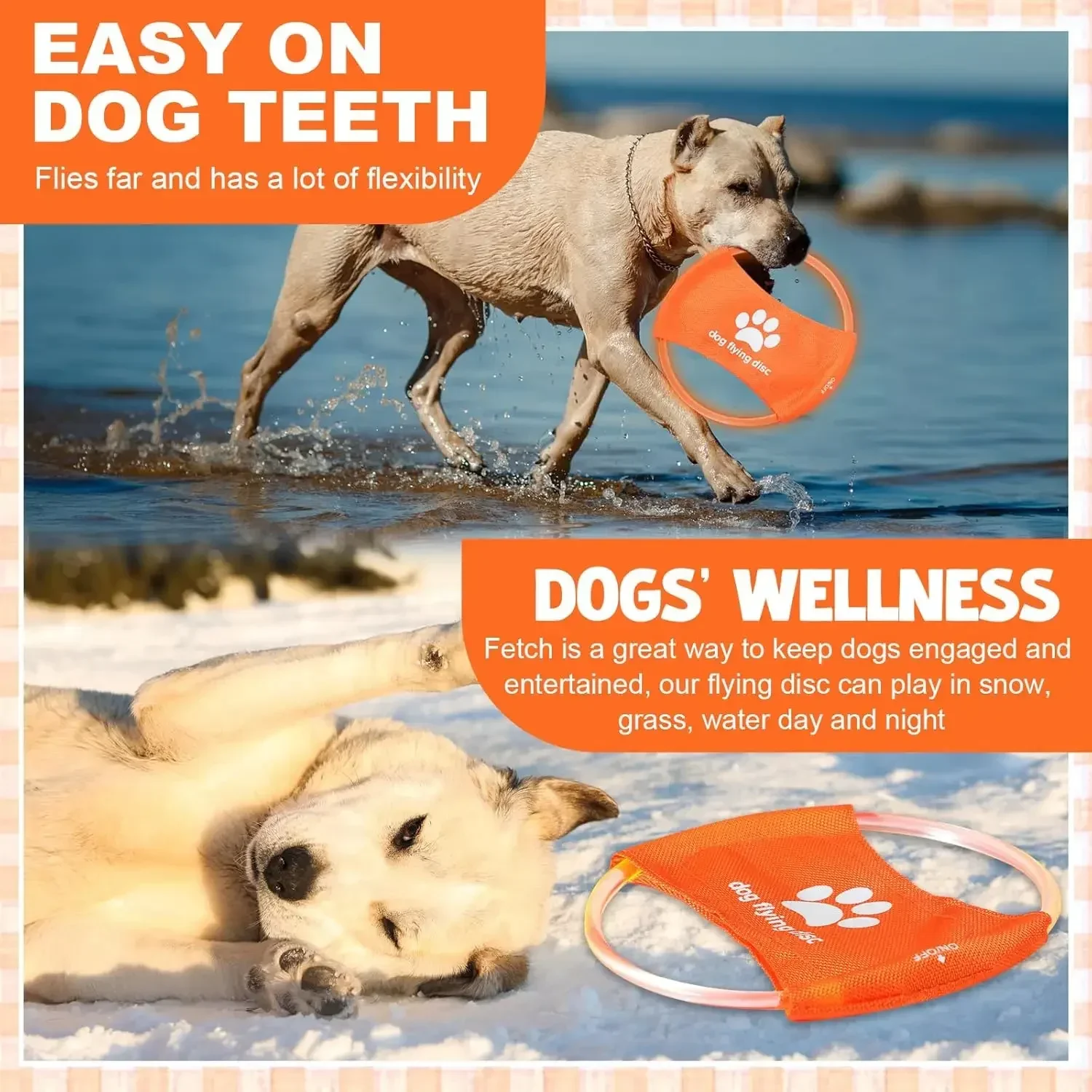 Hundespielzeug, LED leuchtende – Flying Disc Dog Training Toy Bewertung und Preis