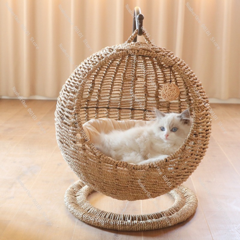 Rattan Katzen-Hängekorb, rund, – Pet Beds Bewertung und Preis