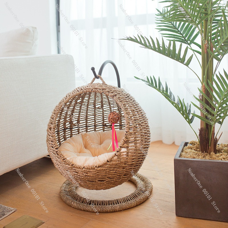 Rattan Katzen-Hängekorb, rund, – Pet Beds Bewertung und Preis