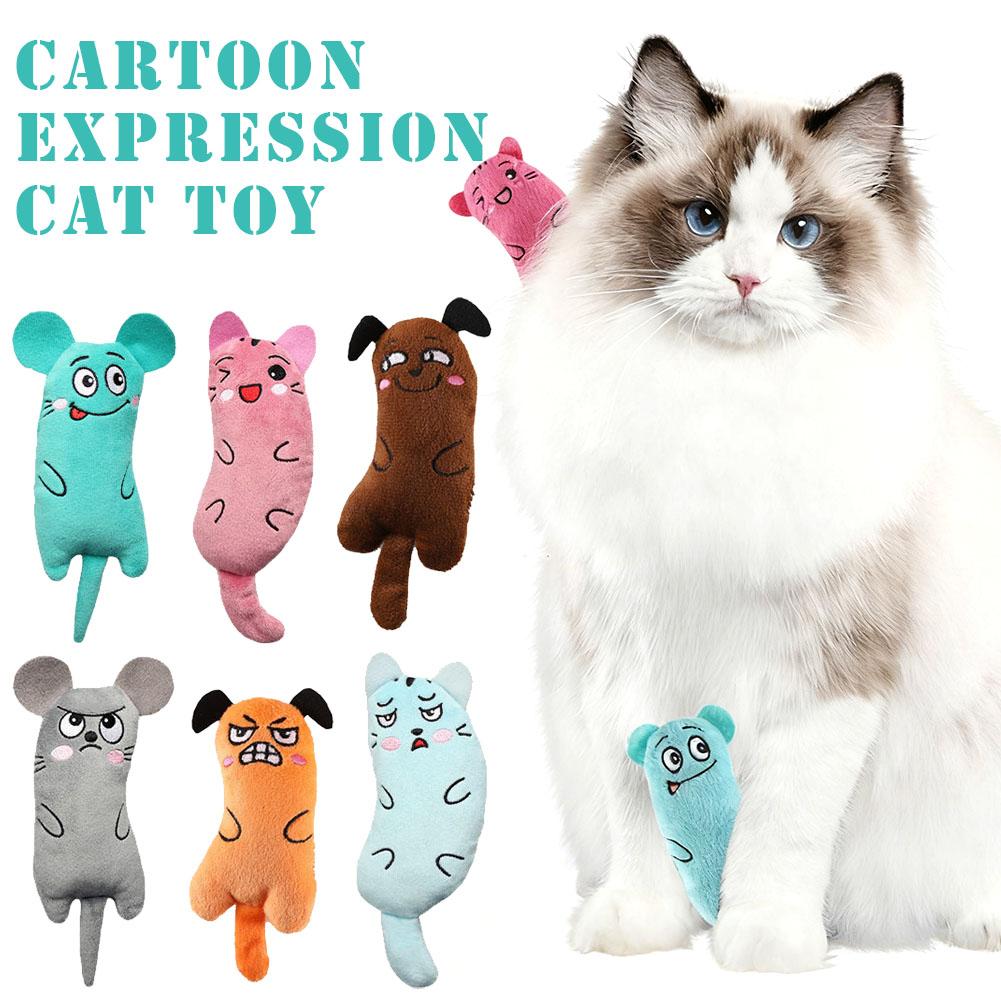 Cartoon Ausdruck Katze Spielze – Catnip Interactive Plush Mouse Bewertung und Preis